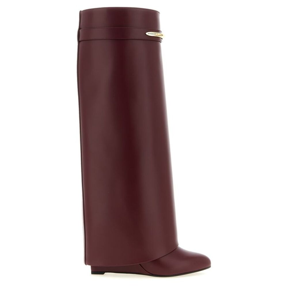 Givenchy Bordeaux Calfskin Over The Women's Knee
